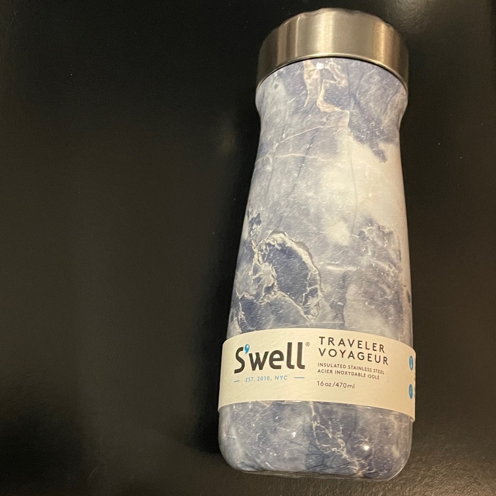 S'well Blue Granite Traveler Bottle 16oz